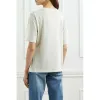 24SS Women Annie Bing AB Designer T Shirt Fashion Trend Simple Summer Cotton Ab Pullover Tee Vintage Print Slim Cortile Short-Sleeved Casual T-Shirt Polos Tops