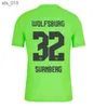 Camisas de futebol VfL Wolfsburg camisas de futebol 2024 WIND GINZEK STEFFEN homens crianças kits casa MBABU BROOKS LACROIX WEGHORST uniforme camisas de futebolH240307