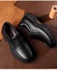 Sapatos de couro genuíno masculinos mocassins de couro de vaca macio sapatos casuais masculinos calçados preto marrom deslizamento-em 240228