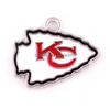 Charms Football Kansas City Dangle Charms Mix Style Diy Pendant Bracelet Necklace Earrings Snap Button Jewelry Accessories8132502 Drop Dh8G6