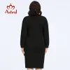 Dress Astrid Women's Dresses 2023 Casual Plus Size Dress Fashion Diamonds Loose Ladies Midi Dresses Long Sleeve Office Female Clothing