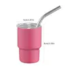 Bouteilles d'eau 6/10pcs tasse de voiture double paroi tasse de voyage isolée mini gobelets avec couvercle en paille