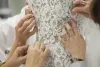 Сексуальные Элегантные НОВЫЕ арабские вечерние платья с жемчужным вырезом Иллюзия Кристалл Бисер с длинными рукавами Русалка с разрезом по бокам Голубые платья для выпускного вечера Специальное платье Ocn