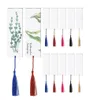 Bookmark 40 PCS Acrylic Blank Clear DIY Unfinished Mini Book Markers With Colorful Tassels For Craft Ornaments6698191