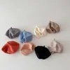 Accessoires de cheveux pour bébés filles, béret couleur bonbon, chapeau de peintre pour enfants, Bonnet tricoté, chapeaux à la mode, casquettes multicolores pour enfants