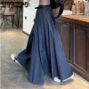 skirt Skirts Women Spring Pleated Floor Length Solid Simple Classic Graceful Popular Newly Young Stylish Cool Korean Style Hot Sale