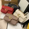 70% fabriksuttag av dubbla original läder Marmont Chain Women's Bag Love One Diagonal Cross High Quality Mini Lingge till försäljning