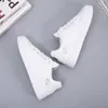 Casual Schoenen Dames Leer Pu Lente Damesmode Geborduurde Witte Sneakers Ademende Bloem Veterschoenen