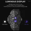 Wristwatches SMAEL Digital Watch LED 50m Waterproof Military Wristwatch Male Clocks Mens Watches Stopwatches Alarm Clock Sport 8063