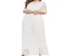 Große Größe Frauen Lange Maxi Kleid Plus Größe 5xl 6xl Elegante Weiß Kaftan Muslimischen Hohl Heraus Spitze Party Kleider Vestidos16474435