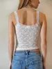 Women's T Shirts Women S Summer Fitted Tank Tops Sleeveless Backless Low Cut Lace Floral Short Vest