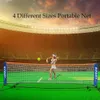 Portable Badminton Net Easy Setup Volleyball For Tennis Pick Leball Training Indoor Outdoor Sports Badminto Mesh 240226