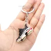 Mini Keychains Lanyards Emation 3D Basketball Shoes Three Nsional Model -Cheykain Sneakers زوجان متذكّرون.