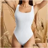 Bel karın şekillendiricisi bel karın şekillendiricisi dikişsiz scting bodysuit shapewear kadınlar kare boyun kontrolü tanga y vücut y hurdu tank üstleri sl dhrpi