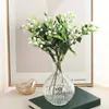 6 pièces automne baie fleur artificielle blanc faux bouquet de haute qualité pour noël maison décoration de mariage bricolage artisanat arrangement 240306