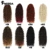 Wavy Strands Crochet Braid Hair14 18 22inch Synthetic Ombre Wavy Curls Afro Curls Hair For Women Low Tempreture Deep Wave 240226