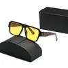 2024 Femmes Designer Lunettes de soleil Hommes Shades Lunettes de soleil Lunettes de soleil Cas d'origine Femmes Triangle Rectangle Revêtement Buffalo Horn Lunettes UV400 Lunettes de soleil Y22