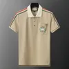 Poloshirt Herren T-Shirt Designer Polo Luxus Brangdy Shirts Damenmode 100 % reine Baumwolle Briefdruckdesign Kurzarm Großhandelspreis Asiatische Größe M-XXXL