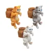 Hängande bambuskorg Cat Figurer Aquarium Landscape Ornament Office Home Fish DIY Feaidifying Supplies 240318