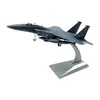 1 100 Escala F 15E Modelo de avião de combate em miniatura requintada para decoração 240223