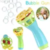 Jouets pistolet Jouets d'extérieur pour enfants Jouets pour enfants Jouets de soufflage d'eau Pistolet à bulles Souffleur de bulles de savon Jouets pour enfants Jouets de couleur aléatoire pour enfants YQ240307