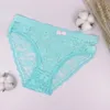 Dames slipje 5 pc's/set vrouwen kanten sexy meisje m-xl aankomst transparante pantys ondergoed vrouwelijke intieme boog zachte lingerie-slip