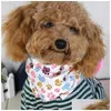 Hundhalsar kopplar 100 st/parti grossist ny ankomst mix 60 färger hund valp husdjur bandana krage bomull bandanas slips grooming produkt dhyzu