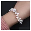Beaded Strand 7-8Mm Selling Pearl Freshwater Keshi Bracelet Drop Delivery Jewelry Bracelets Dhfmk