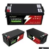 Baterie Factory Direct LifePo4 Bateria 12 V 12V200AH z błękitnym zębem litowym jonem dla urządzeń domowych/PLTAIC Energy Smokrage Drop DH43H