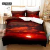 Bedding Sets Sunset Set 3Pcs Duvet Cover Soft Comfortable Breathable For Bedroom Guest Room Decor