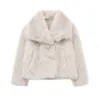 Women's Winter Lazy Fashion Temperament High-End Socialite Style Faux Fur Trend Jacket