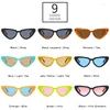 Lunettes de soleil SOEI Retro Cat Eye Jelly Couleur Femmes Luxe Mode Rivets Dégradé Nuances UV400 Hommes Tendance Lunettes de Soleil