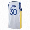 남성 청소년 Stephen Curry Klay Klay Thompson Basketball Jerseys Draymond Green Andrew Wiggins 2024 2023 City Shirt Edition Blue Black Jersey 30 11