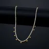 Tennisketting 18k vergulde zirkonia ketting vlinder hanger diamant poolster charme kettingen voor dames