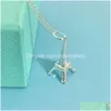 Pendentif Colliers Tlris Amily T 925 Sterling Sier Tour Eiffel Pendentif Collier À La Mode Et Personnalisé Femmes Drop Livraison Jewe Dh2Jb