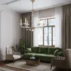 Lampadari Lampadario di cristallo moderno Lampada a sospensione in nichel leggero Lampada a sospensione Decorazione a soffitto Apparecchi a sospensione