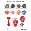 4D Beyblades Burst Surge GT Metal Fusion Игрушка Гироскопические пусковые установки Toupie Tops Fafnir Spinning Bey Blades Toys 230605 Прямая доставка Dh5Ih