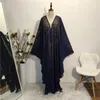 Ubranie etniczne Wysokiej jakości dhineste z kapeluszem muzułmańskie islamskie kobiety Maxi Long Dress Dubai Abaya