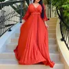 Ethnic Clothing Plus Size African Party Dresses For Women 2024 Summer Chiffon Long Maxi Dress Elegant Kaftan Muslim Gown Africa