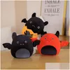 Stuffed Plush Animals Halloween Pumpkin Throw Pillows Funny Bat P Toy Removable Cute Cartoon Imp Birthday Gift Drop Delivery Toys G Dhan9