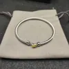 DY modieuze designer armband accessoires prachtige luxe armband vrouwen gedraaide kabel draad hart armband eenvoudig ornament partij zh150 B4