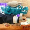 Arma brinquedos elétrica pistola de água dinossauro lançador automático pistola água verão jogos ao ar livre brinquedos para crianças adulto presentes festa yq240307