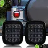 أجزاء السيارات الأخرى 2PCs 16 LEDS LEDS Tail Light Brake عكسي لـ Wrangler YJ TJ CJ CJ5 CJ7 Jeep Truck Boat Lorry Van Trailer Caravan LIG DH4GC