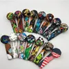 3.5 inch Silicone Spoon Hand Pipe Silicon Mini Water Pipe Dabble For Dry Herb Customized Printings Smoking Accessories