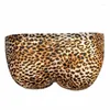 Underpants Mens Underwears Leopard Low Waist Bulge Pouchs Appeal Sexy Breathable Bottoms