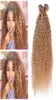 Kinky Curly 27 Miel Blonde Cheveux Humains Weave Bundles 3Pcs Vierge Péruvienne Extensions de Cheveux Humains Entier Fraise Blonde Doubl3487044