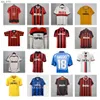 Fotbollströjor Gullit Home Retro Soccer Jerseys Maldini Van Basten Inzaghi Milan Pirlo Shevchenko Baggio AC 88 89 91 Fotboll Shirtsh240307