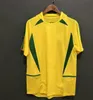 Kids Kit 1994 1998 2002 Brazll retro voetbal jersey Ronaldo Romario Kaka Ronaldinho rivalisdo Maillot de Futol R.Carlos Brazii Braziliaans voetbalkhemd