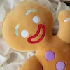 Animals 30-60cm Cartoon Cute Gingerbread Plush Toys Pendant Stuffed Baby Appease Doll Biscuits Man Pillow Reindeer for Kids Gift 230220 240307