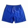 USA Men Polyester Quick Dry Mesh Foded Beach Shorts Mens Quarter Pants Drawstring Sports Surfing Swim Short Designer Solid Color Breattable